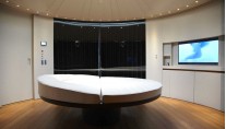 Panthalassa -  Interior dining converts to a movie theatre